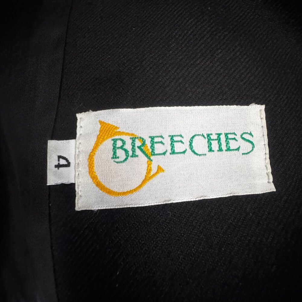 Vintage 1990's Black Blazer BREECHES brand size 4 womens like new - Picture 5 of 8